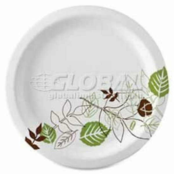 Dixie Food Service Dixie® DXEUX9WSPK, Pathways Paper Plates, 8-1/2" Dia., Green/Burg/Wht, 125/Pack DXEUX9WSPK